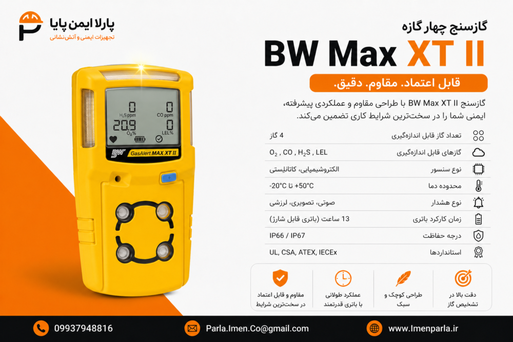 گازسنج چهار گازه BW Max XT II | دتکتور گاز Honeywell BW Max XT II